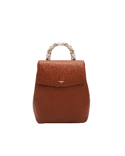 Fable England Women's Brown Laura Small Backpack In Tan