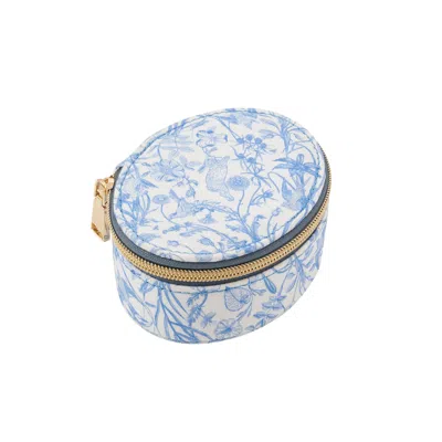 Fable England Women's Bunny Blues Oval Jewellery Box