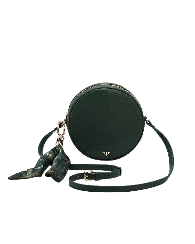 Fable England Women's Chloe Circle Bag In Forest Green