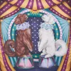 Fable England Women's  X Catherine Rowe Pet Portraits Doodle Silk Square Scarf