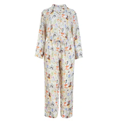 Fable England Women's  X Catherine Rowe Pet Portraits Long Pyjamas