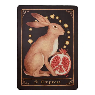 Fable England Women's  X Jessica Roux The Empress Tarot Tales Blanket Scarf In Red
