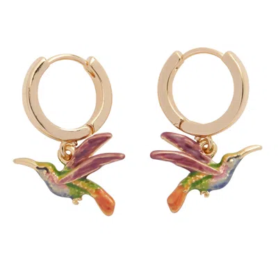 Fable England Women's  X Natural History Museum Hummingbird Huggies Earrings