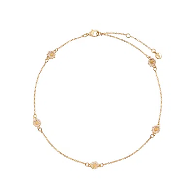 Fable England Women's Gold Daisy Chain Choker