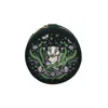 Fable England Women's Green Badger Embroidered Circle Jewellery Box In Green
