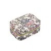 Fable England Women's Neutrals / Pink / Purple Hydrangea Large Jewellery Box