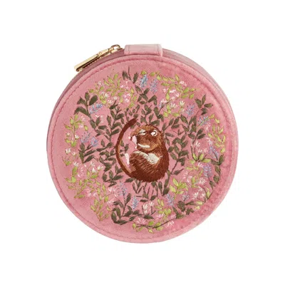 Fable England Women's Pink / Purple Chloe Dormouse Jewellery Box Pink In Multi
