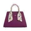 Fable England Women's Pink / Purple  X Natural History Museum Floral Engravings Large Plum Tote