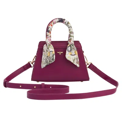 Fable England Women's Pink / Purple  X Natural History Museum Floral Engravings Mini Tote - Plum