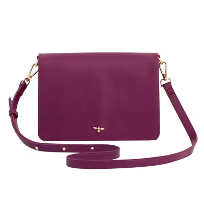 Fable England Women's Pink / Purple  X Natural History Museum Floral Engravings Plum Crossbody Handba