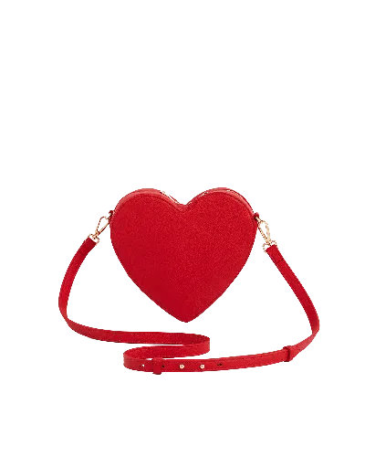 Fable England Women's Red Penelope Heart Crossbody Bag