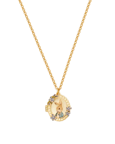 Fable England X Peter Rabbit Cameo Locket Necklace In Pink