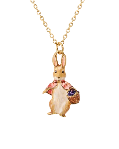 Fable England X Peter Rabbit Cotton-tail Necklace In Gold