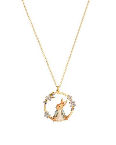 Fable England X Peter Rabbit Forget Me Not Necklace In Gold