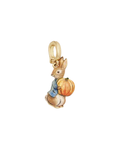 Fable England X Peter Rabbit Pumpkin Charm In Gold