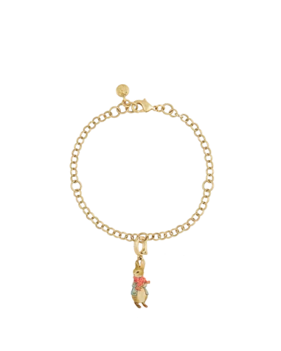 Fable England X Peter Rabbit With Scarf Bracelet In Gold