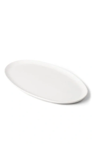 Fable Home Oval Serving Platter In White