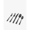 Fable Flatware Set In Matte Black