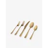 Fable Flatware Set In Matte Gold