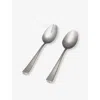 Fable Matte Silver Matte Stainless-steel Serving Spoons