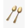 Fable 2 Piece Serving Spoons Set In Matte Gold
