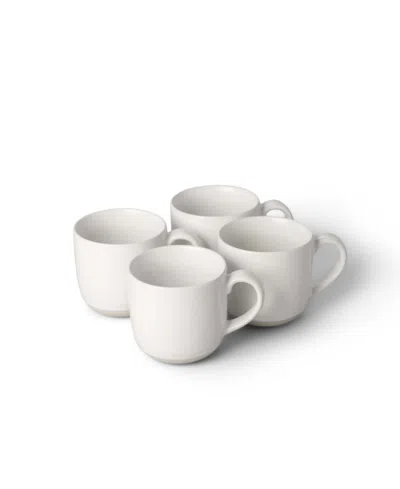 Fable Mugs, Set Of 4 In Cloud White