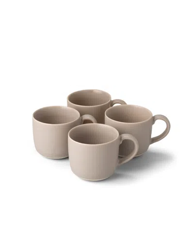 Fable Mugs, Set Of 4 In Desert Taupe