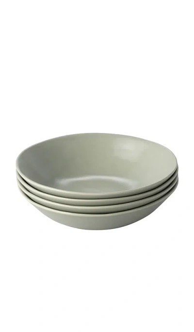 Fable Pasta Bowls In Beachgrass Green
