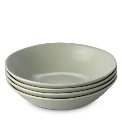 Fable Pasta Bowls, Set Of 4 In Green