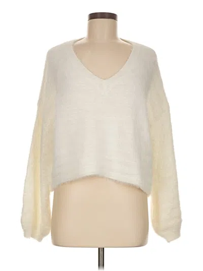 Pre-owned Fable Pullover Sweater In White