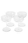 Fable Set Of 4 The Coupe Cocktail Glasses In Clear