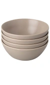 Fable The Breakfast Bowls Set Of 4 In 沙漠灰褐色