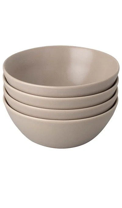 Fable The Breakfast Bowls Set Of 4 In 沙漠灰褐色