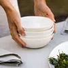 Fable The Breakfast Bowls, Set Of 4 In Speckled White