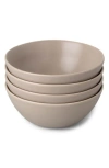 Fable The Breakfast Set Of 4 Bowls In Desert Taupe