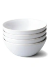 Fable The Breakfast Set Of 4 Bowls In Pearl White