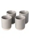 Fable The Cappuccino Set Of 4 Cups In Dove Grey