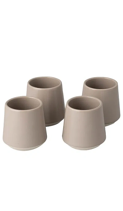 Fable The Cups Set Of 4 In 沙漠灰褐色