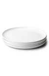Fable The Dinner Set Of 4 Plates In Pearl White