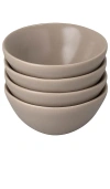 Fable The Little Bowls Set Of 4 In 沙漠灰褐色