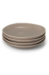 Fable The Little Set Of 4 Plates In Desert Taupe