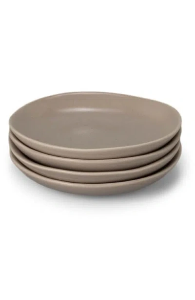 Fable The Little Set Of 4 Plates In Desert Taupe