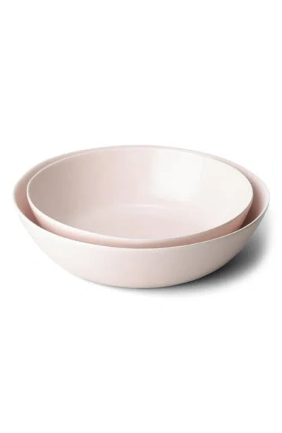 Fable The Low Serving Bowls In Blush Pink