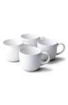 Fable The Mugs Set Of 4 Stoneware Mugs In White
