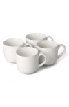 Fable Mugs, Set Of 4 In Cloud White