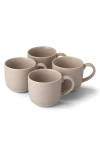 Fable Mugs, Set Of 4 In Desert Taupe