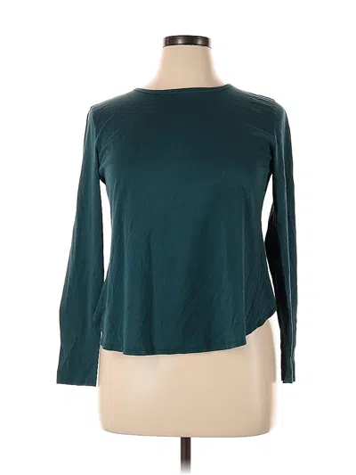 Pre-owned Fabletics 3/4 Sleeve T-shirt In Blue