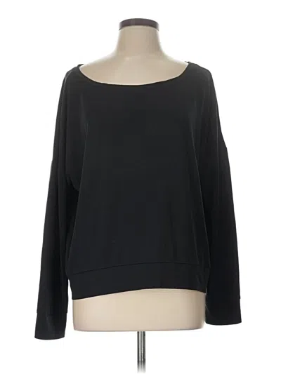 Pre-owned Fabletics 3/4 Sleeve T-shirt In Black