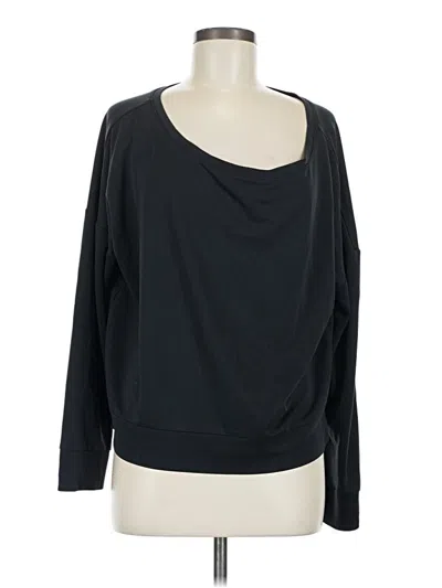 Pre-owned Fabletics 3/4 Sleeve T-shirt In Black