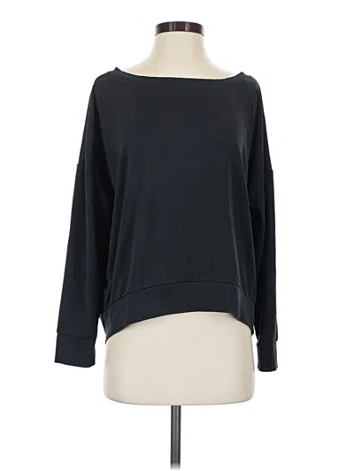 Pre-owned Fabletics 3/4 Sleeve T-shirt In Black